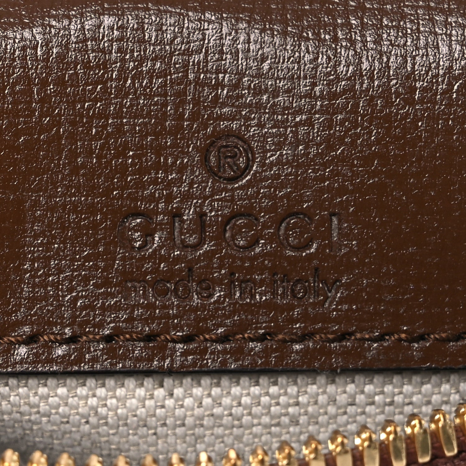 Gucci GG Supreme Monogram Azalea Calfskin Small Retro Interlocking G Wristlet Messenger Bag Beige Ebony Brown Sugar 6 of 14