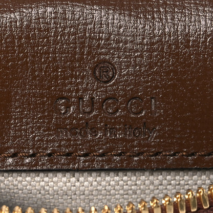 Gucci GG Supreme Monogram Azalea Calfskin Small Retro Interlocking G Wristlet Messenger Bag Beige Ebony Brown Sugar 6 of 14