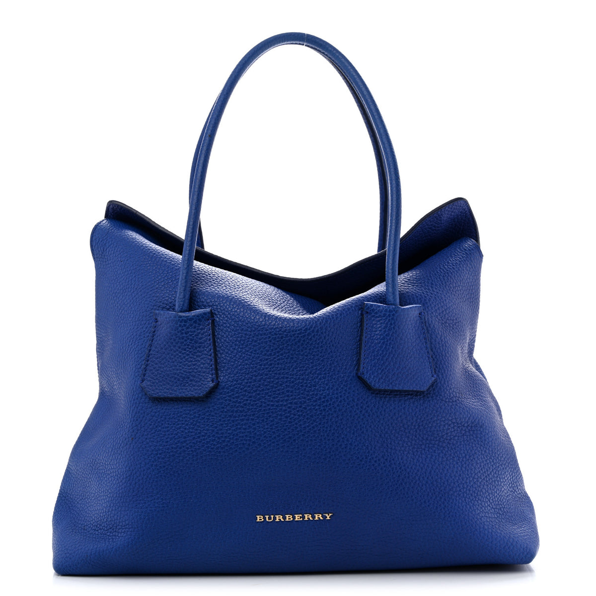 Grainy Calfskin Medium Baynard Tote Brilliant Blue