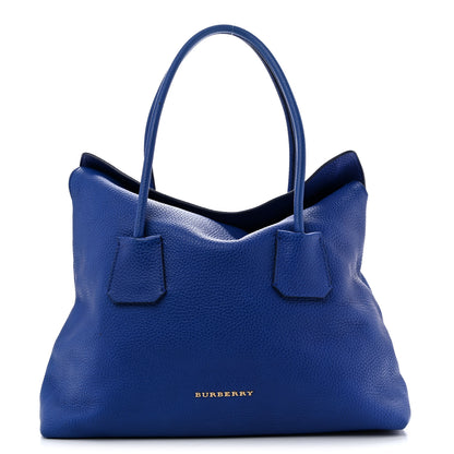 Burberry Grainy Calfskin Medium Baynard Tote Brilliant Blue 1 of 14