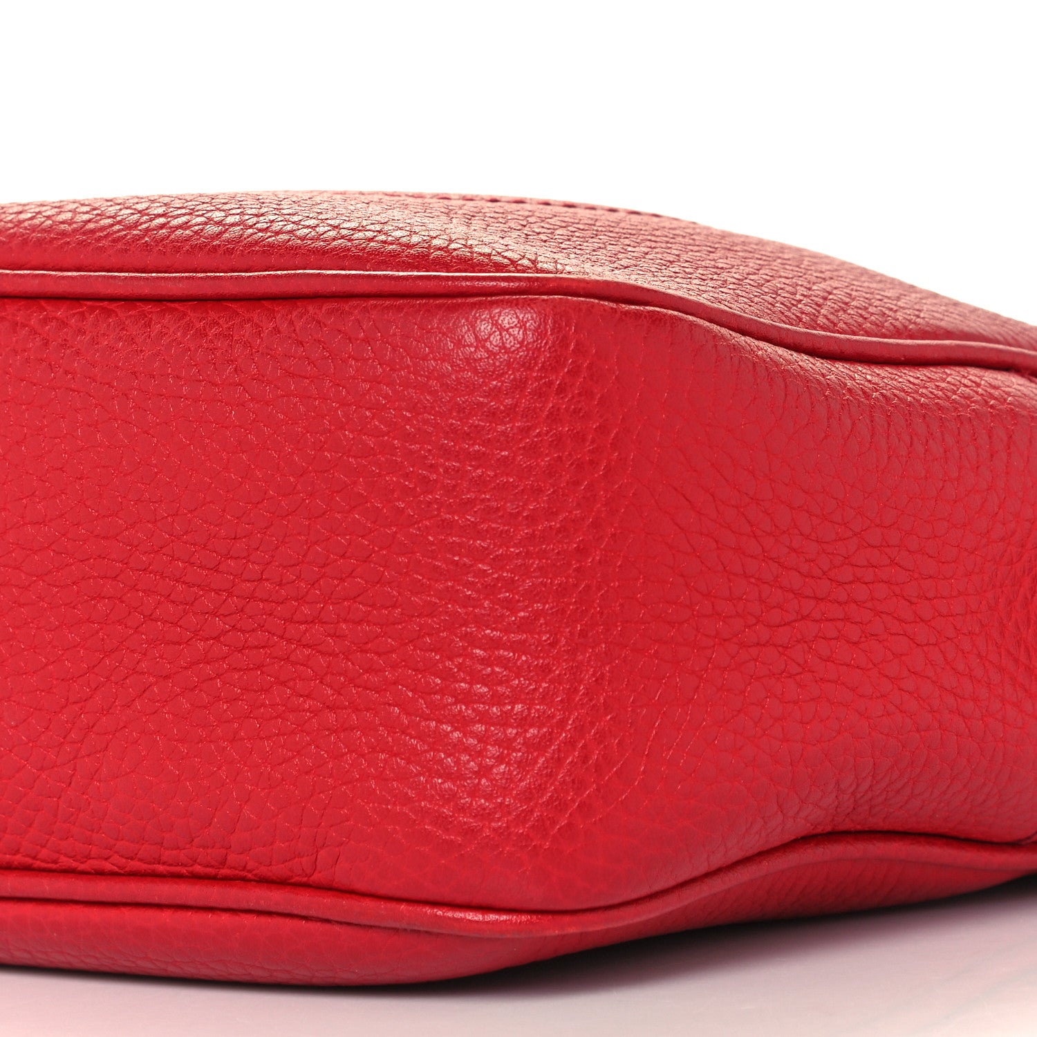 Gucci Pebbled Calfskin Small Soho Disco Bag Vibrant Red 10 of 10