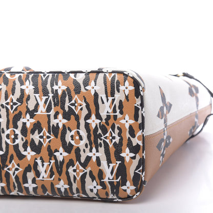 Louis Vuitton Monogram Giant Jungle Neverfull MM Ivory 10 of 11