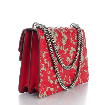 Gucci GG Supreme Monogram Arabesque Medium Dionysus Shoulder Bag Hibiscus Red 3 of 8