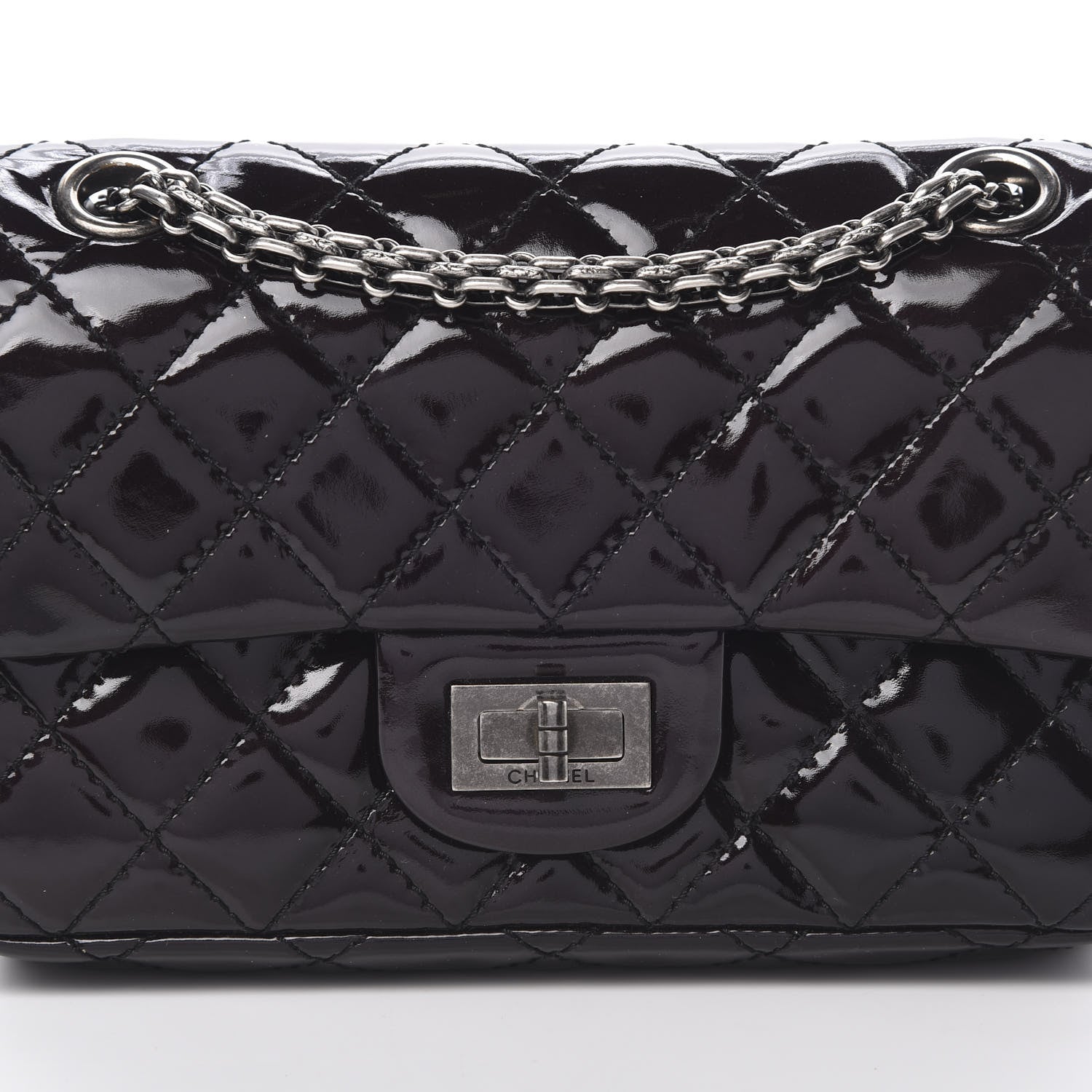 Chanel Patent 2.55 Reissue Flap 224 Purple 8 of 15
