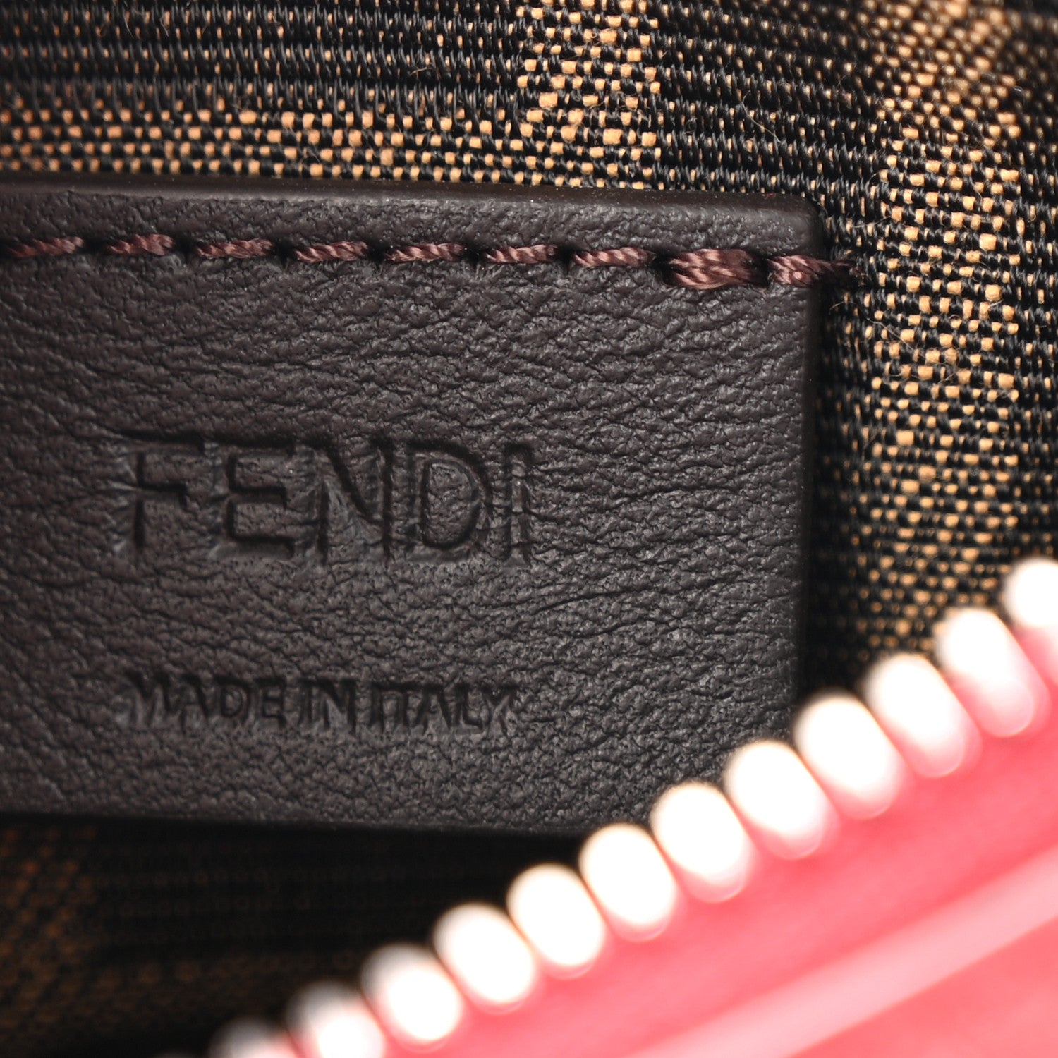 Fendi Vitello Grace New Matte Nano Fendigraphy Hobo Charm Scarlet 7 of 11