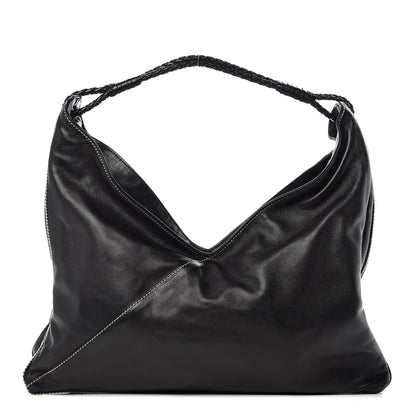 Bottega Veneta Smooth Lambskin Braided Hobo Black 1 of 12