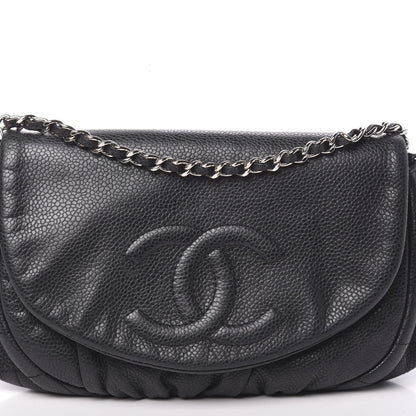 Chanel Caviar Half Moon Wallet On Chain WOC Black 11 of 11