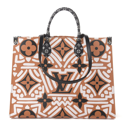 Louis Vuitton Monogram Giant Crafty Onthego GM Crème Caramel 1 of 12