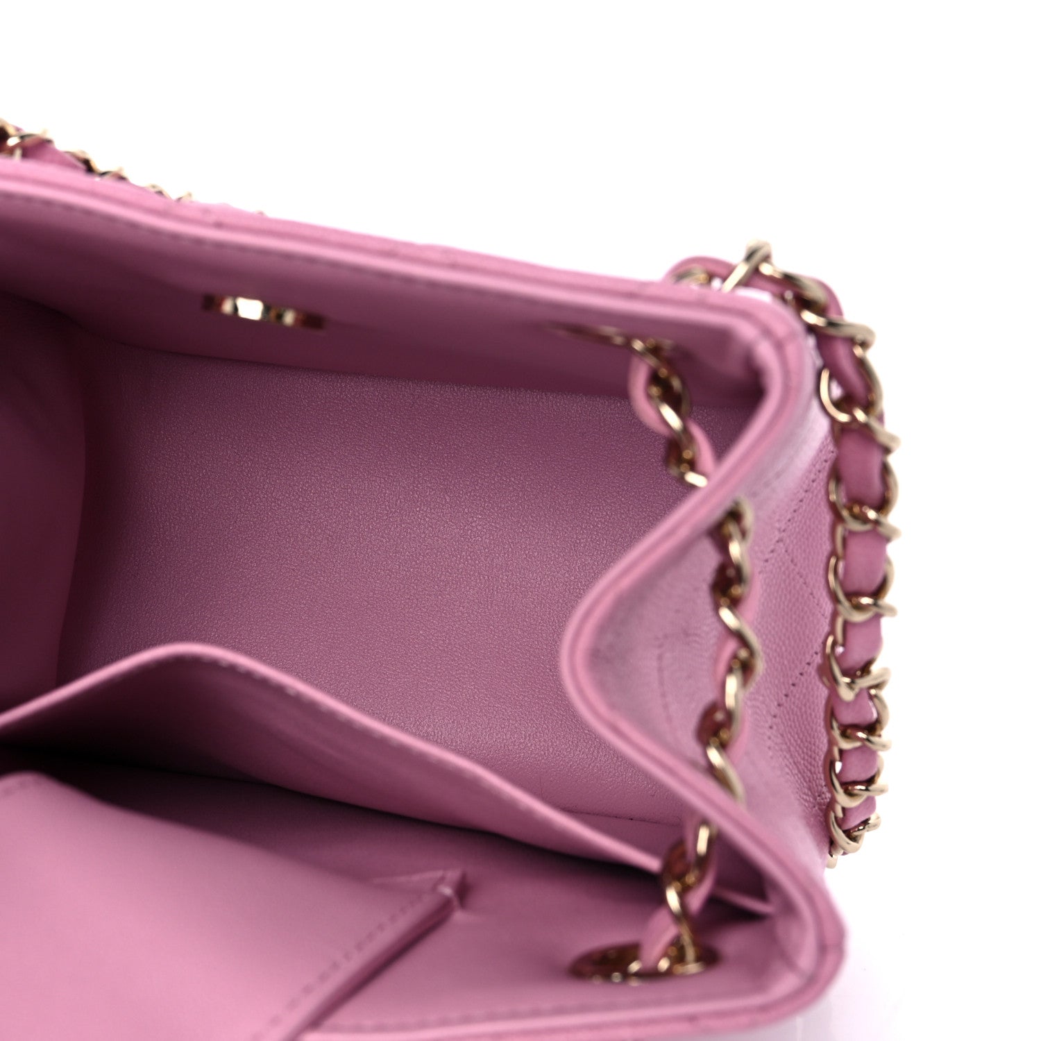 Chanel Caviar Quilted Mini Bucket Bag Pink 5 of 10