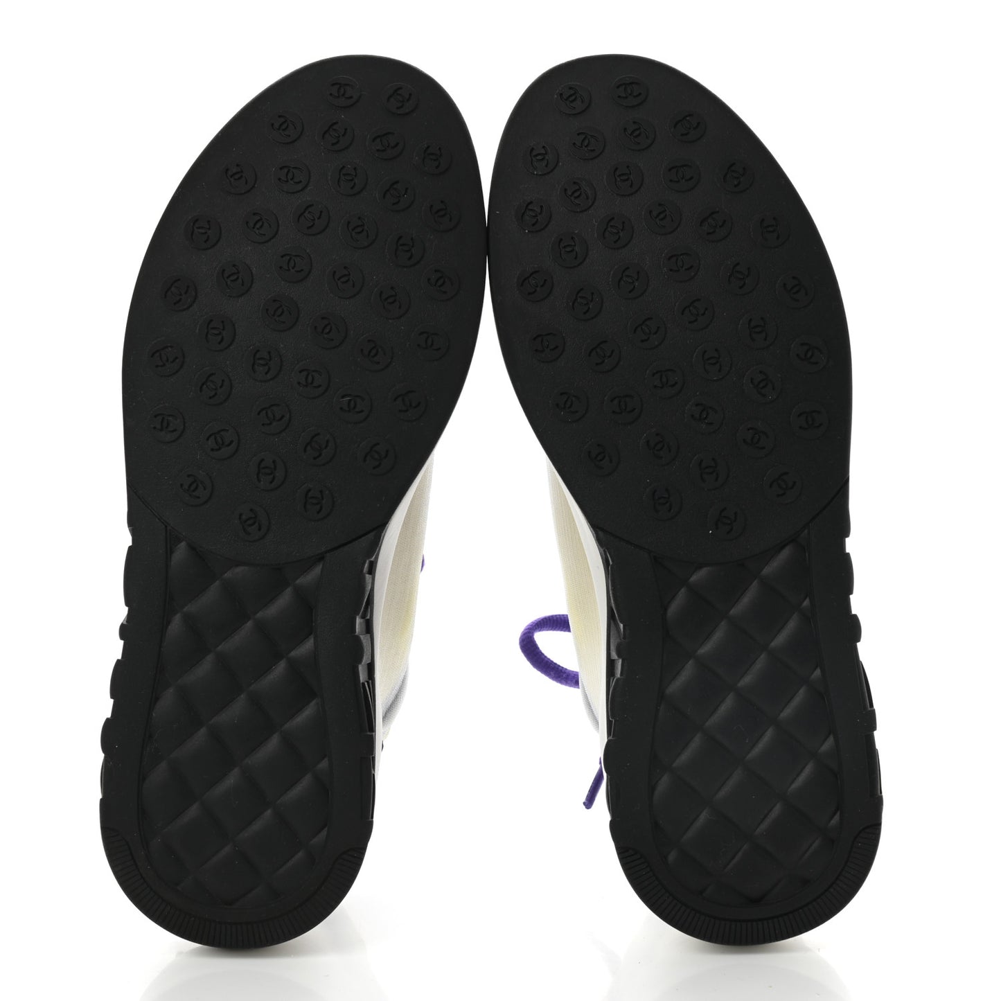 Calfskin Mesh Lyrca Womens Logo Sneakers 40 White Blue