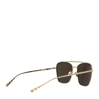 Chanel Metal Pilot Sunglasses 4256 Gold 4 of 7