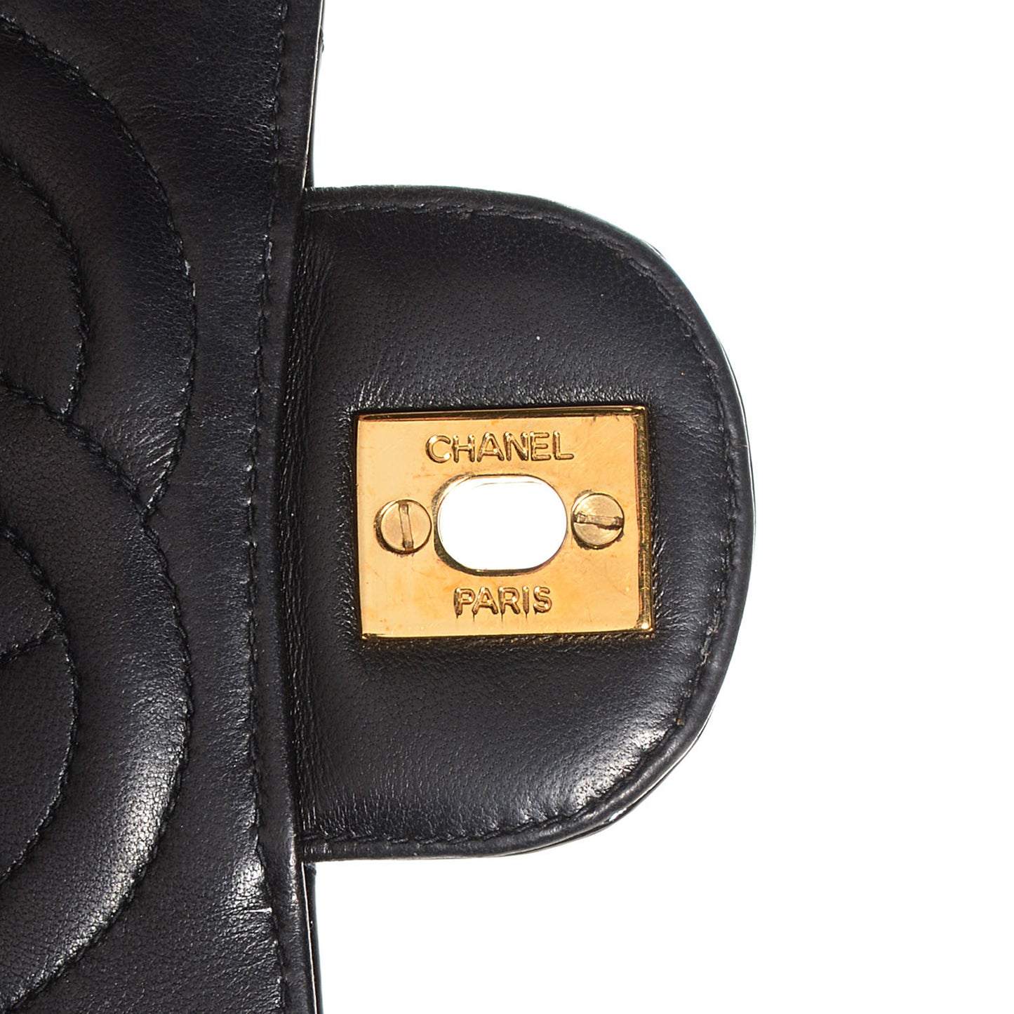 Patent Leather Flap Backpack Black