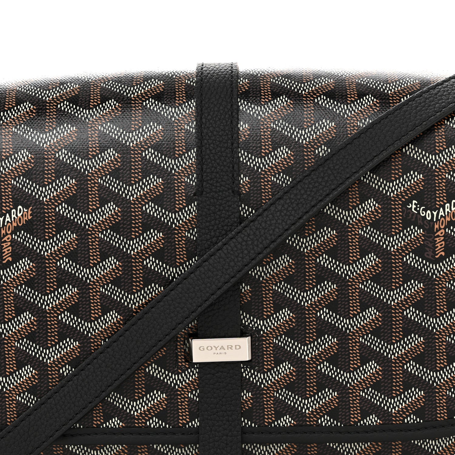 Goyard Goyardine Belvedere II MM Messenger Bag Black 7 of 11