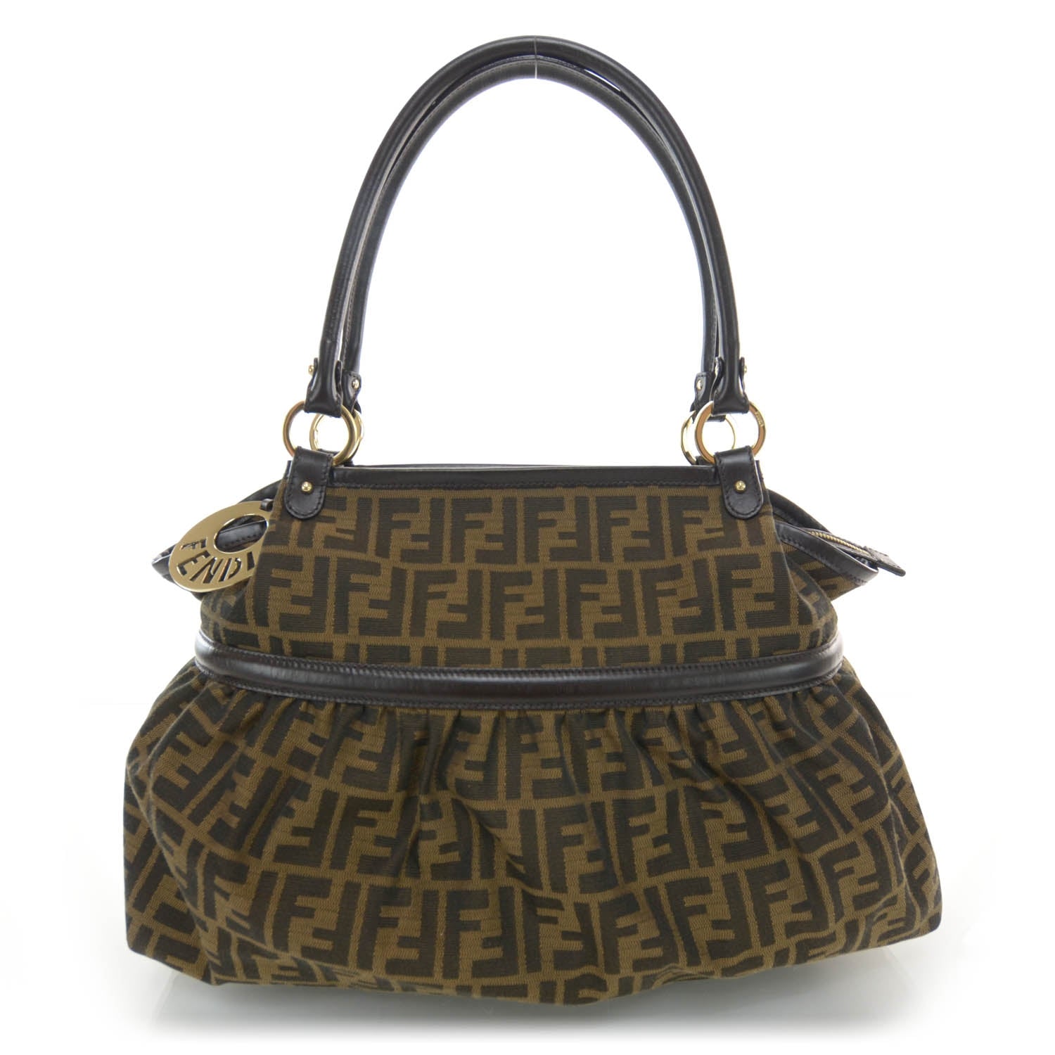 Fendi Zucca Large Chef Shopper Tote Tobacco 1 of 8