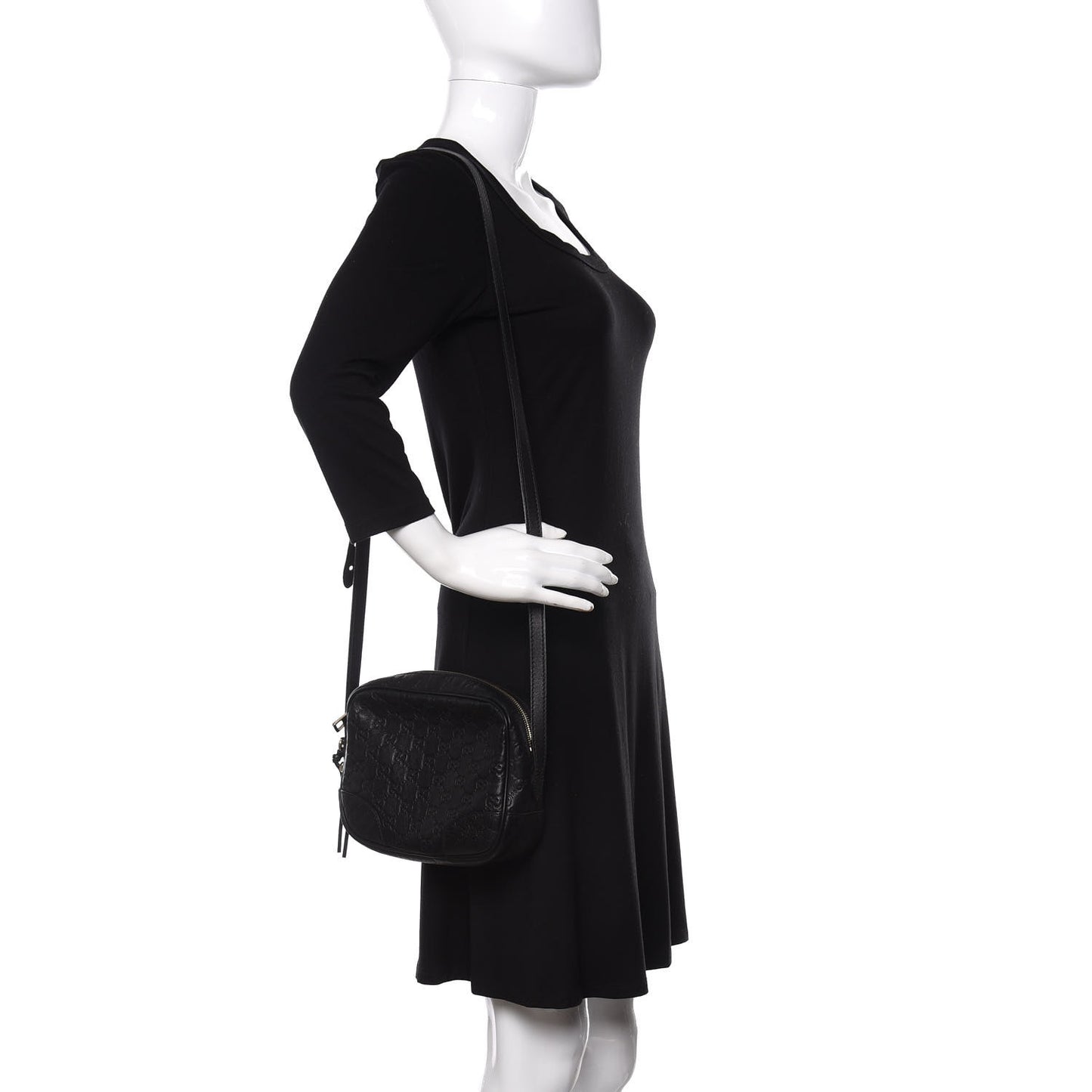 Guccissima Mini Bree Messenger Bag Black