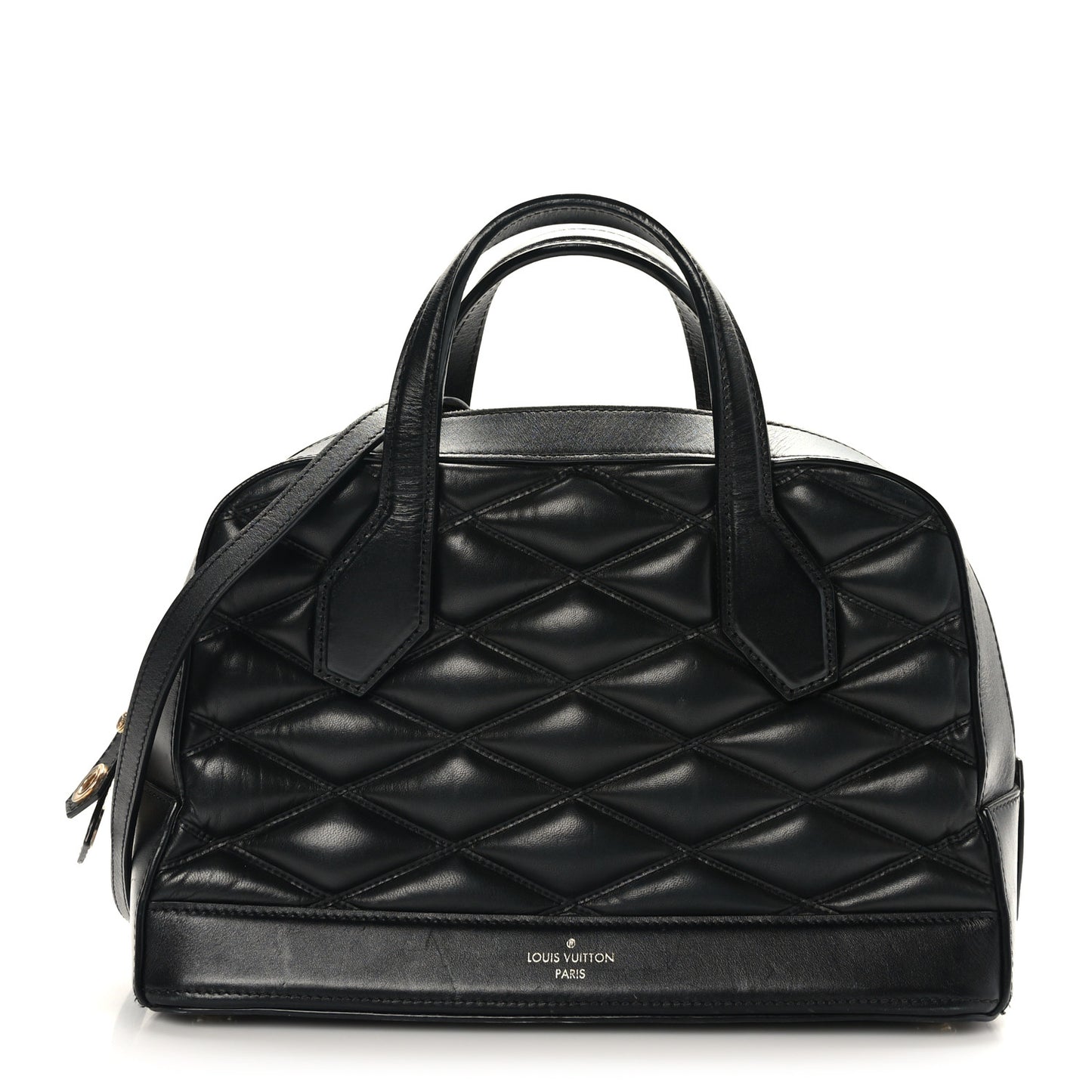 Lambskin Malletage Dora PM Black