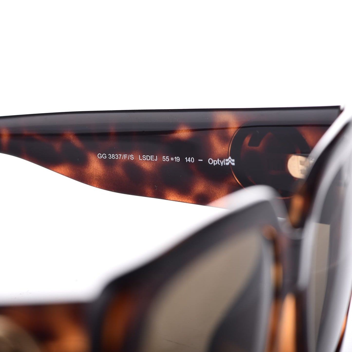 Acetate Optyl Square Sunglasses GG3837/F/S Dark Tortoiseshell