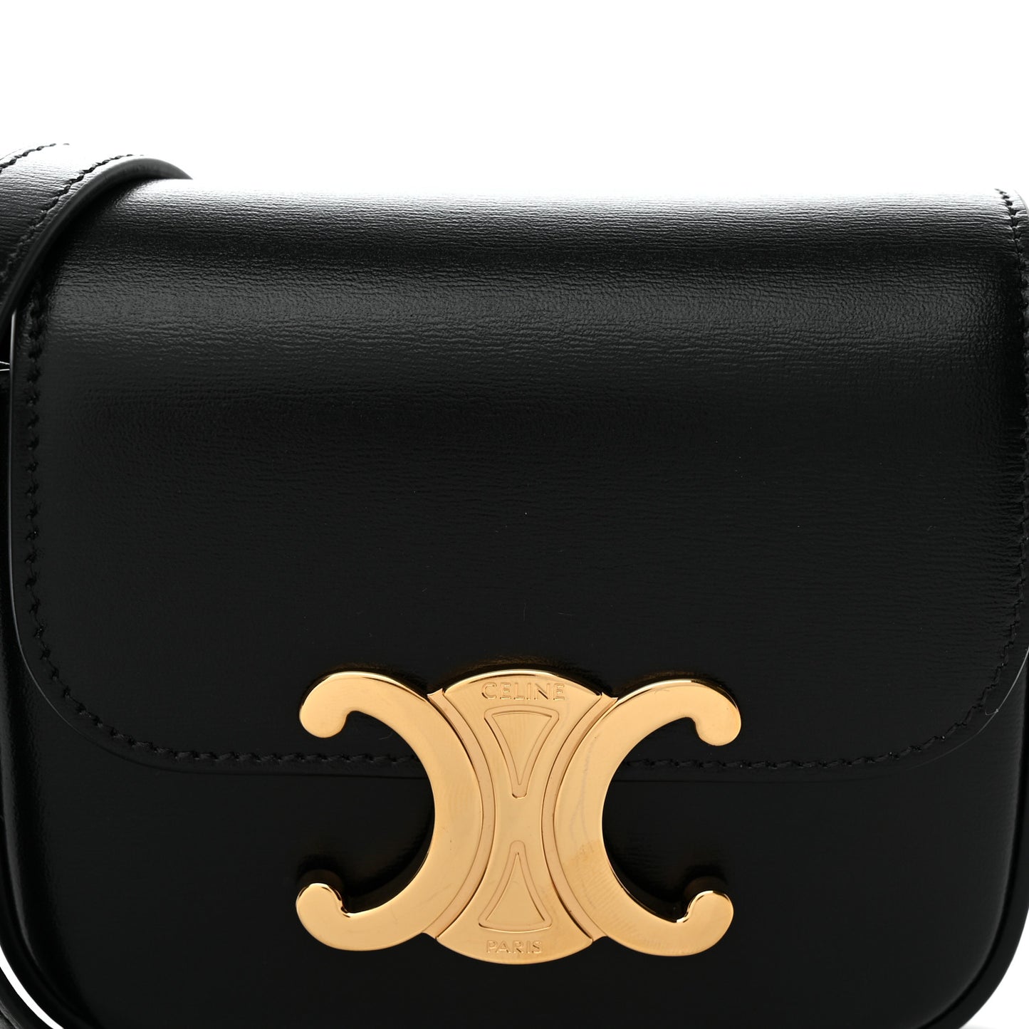 Shiny Calfskin Mini Claude Black