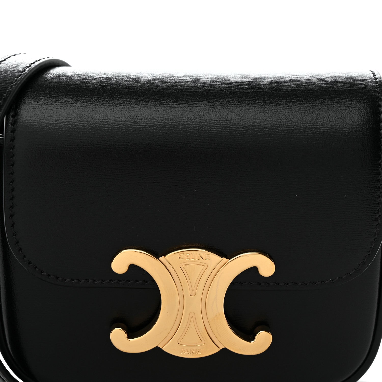 Celine Shiny Calfskin Mini Claude Black 8 of 11