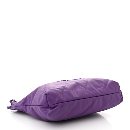 Chanel Matte Calfskin Quilted Monochrome Chanel 22 Purple 5 of 11