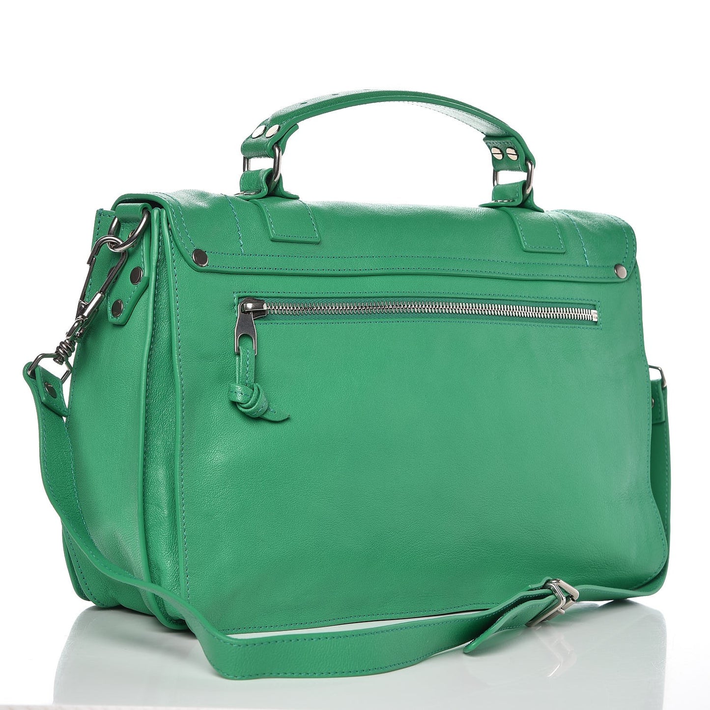 Lambskin Medium PS1 Satchel Aloe