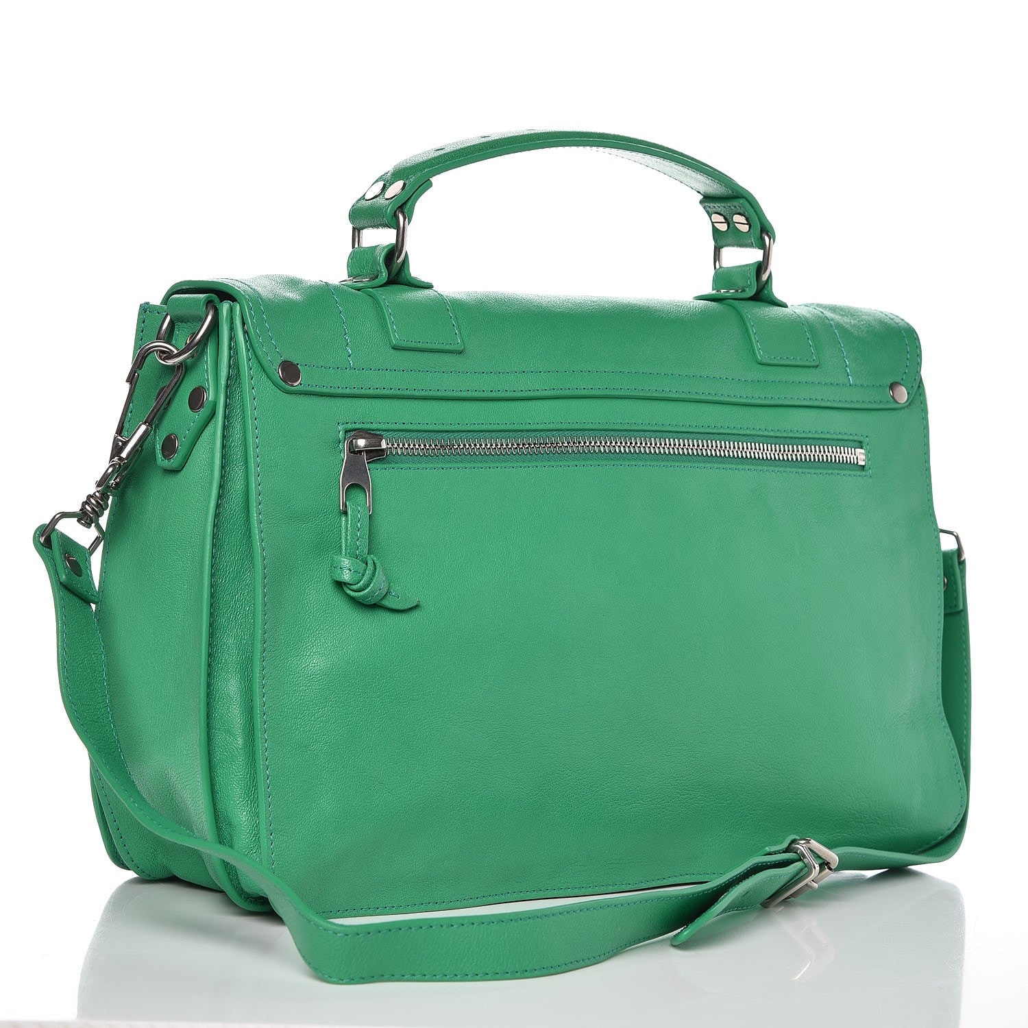 Proenza Schouler Lambskin Medium PS1 Satchel Aloe 3 of 8