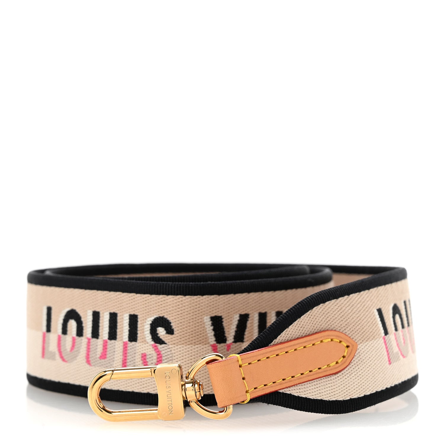 Louis Vuitton Jacquard Diane Shoulder Strap Black 1 of 5
