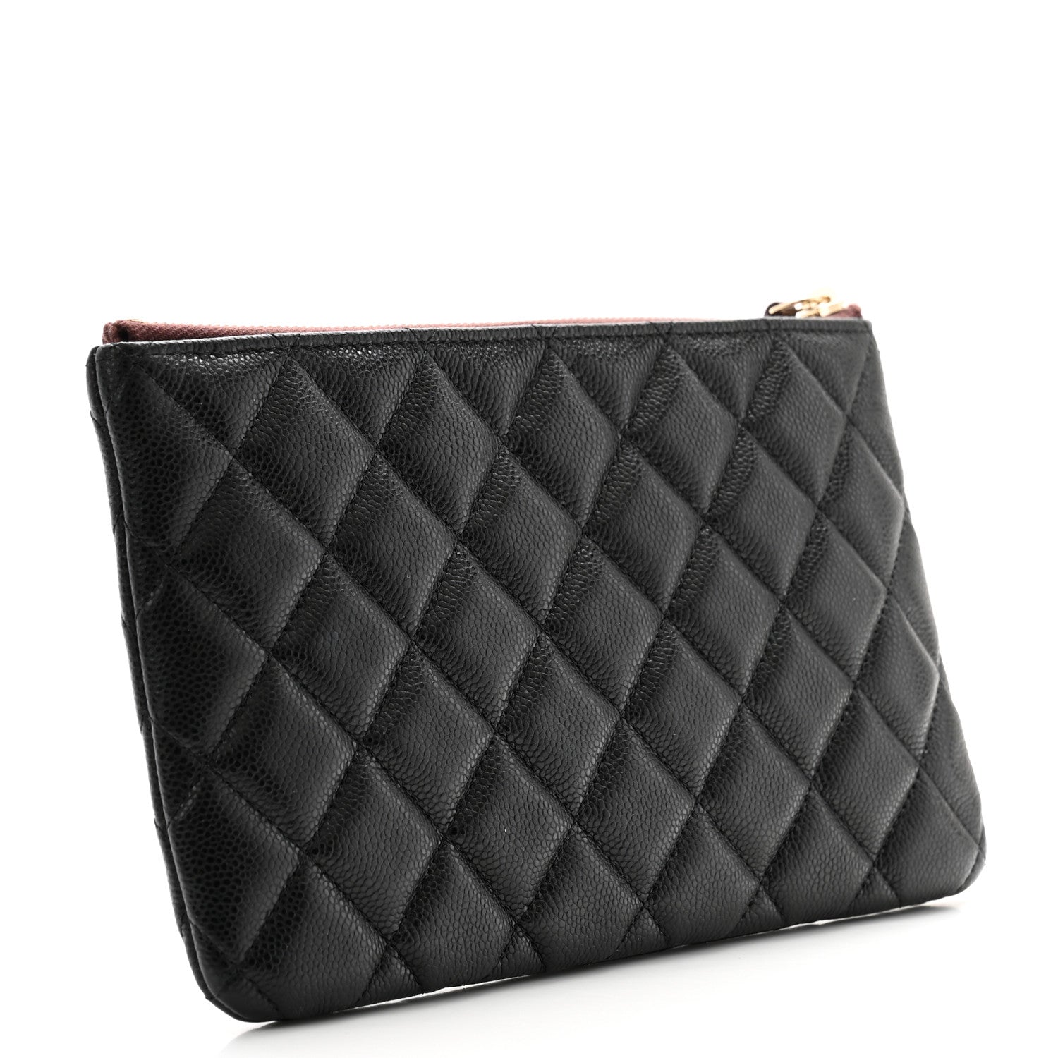 Chanel Caviar Quilted Small Zipped Pouch Black 3 of 9