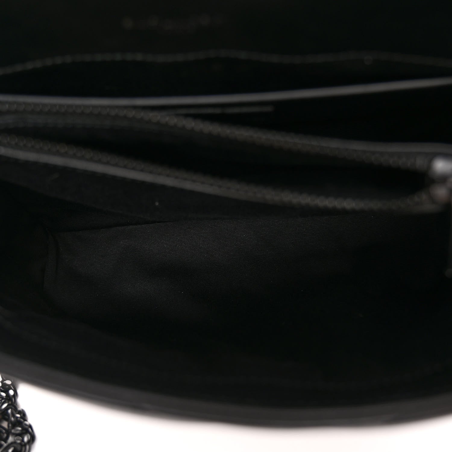 Saint Laurent Calfskin Y Quilted Monogram Monochrome Small Loulou Chain Satchel Black 5 of 9