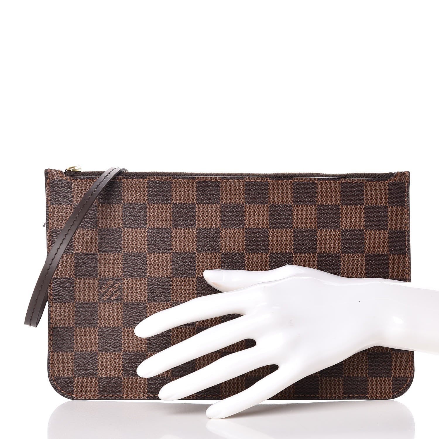 Louis Vuitton Damier Ebene Neverfull MM GM Pochette 2 of 9