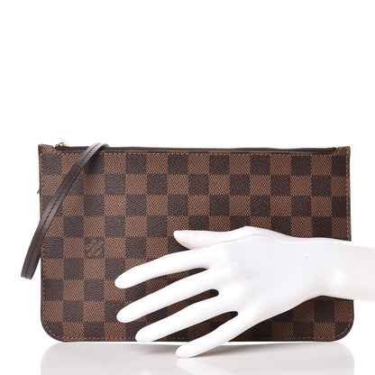 Louis Vuitton Damier Ebene Neverfull MM GM Pochette 2 of 9