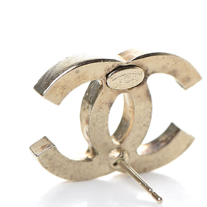 Chanel Enamel Pearl Crystal CC Earrings White 8 of 8