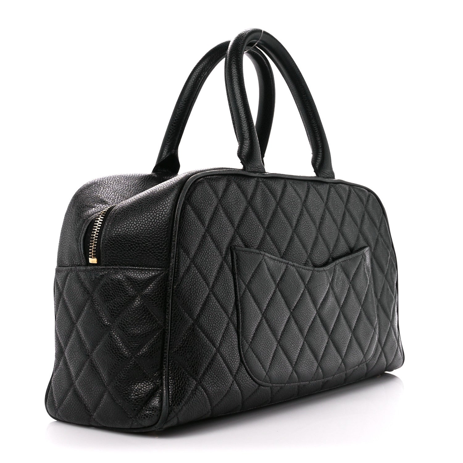 Chanel Caviar Quilted Large Bowler Black 3 of 14