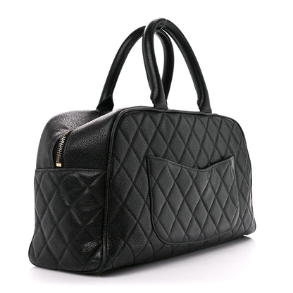 Chanel Caviar Quilted Large Bowler Black 3 of 14
