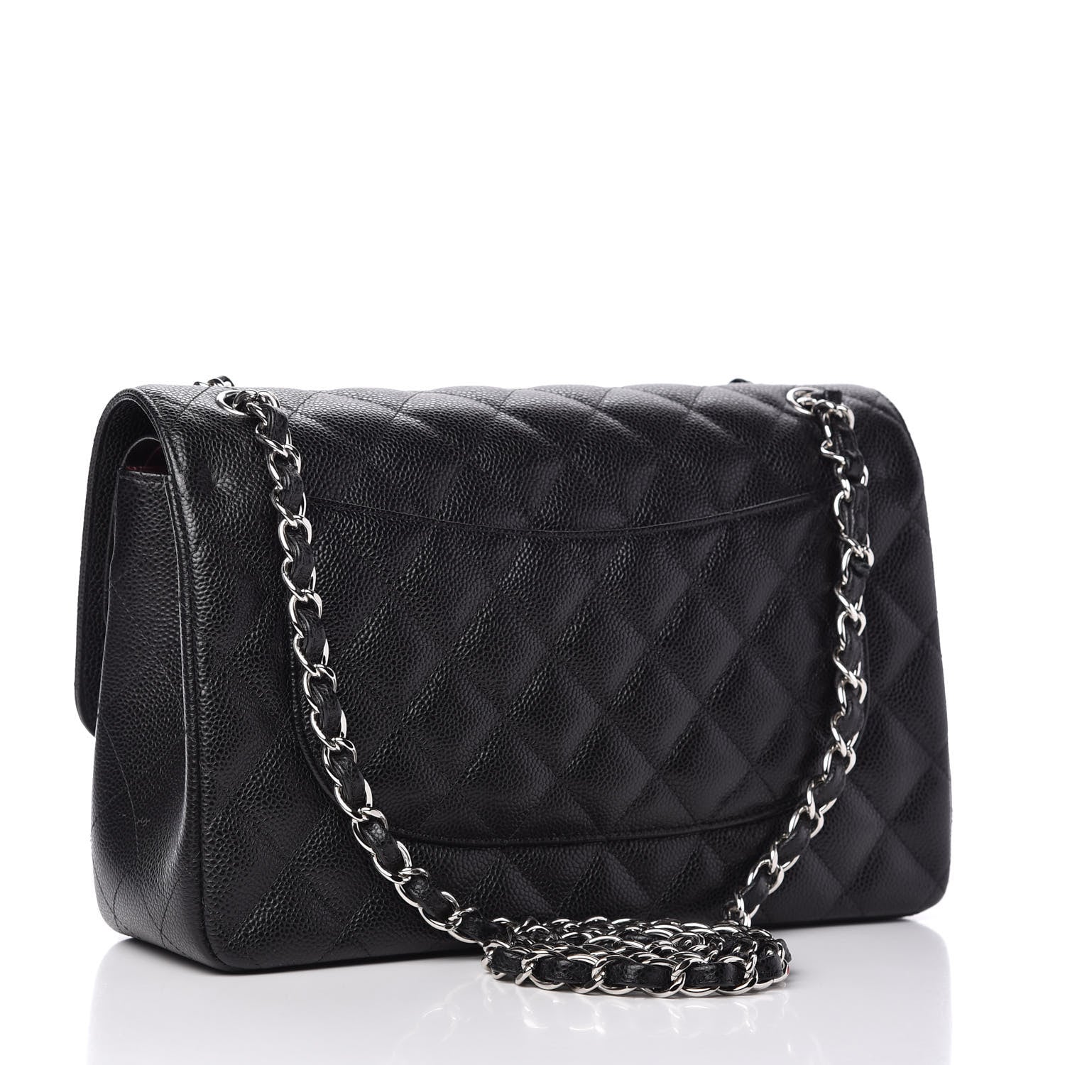 Chanel Caviar Quilted Jumbo Double Flap Black 3 of 10