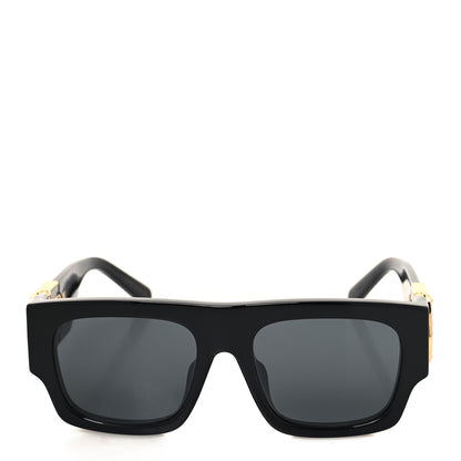 Louis Vuitton Acetate LV Link Square Sunglasses Z1478E Black 2 of 7