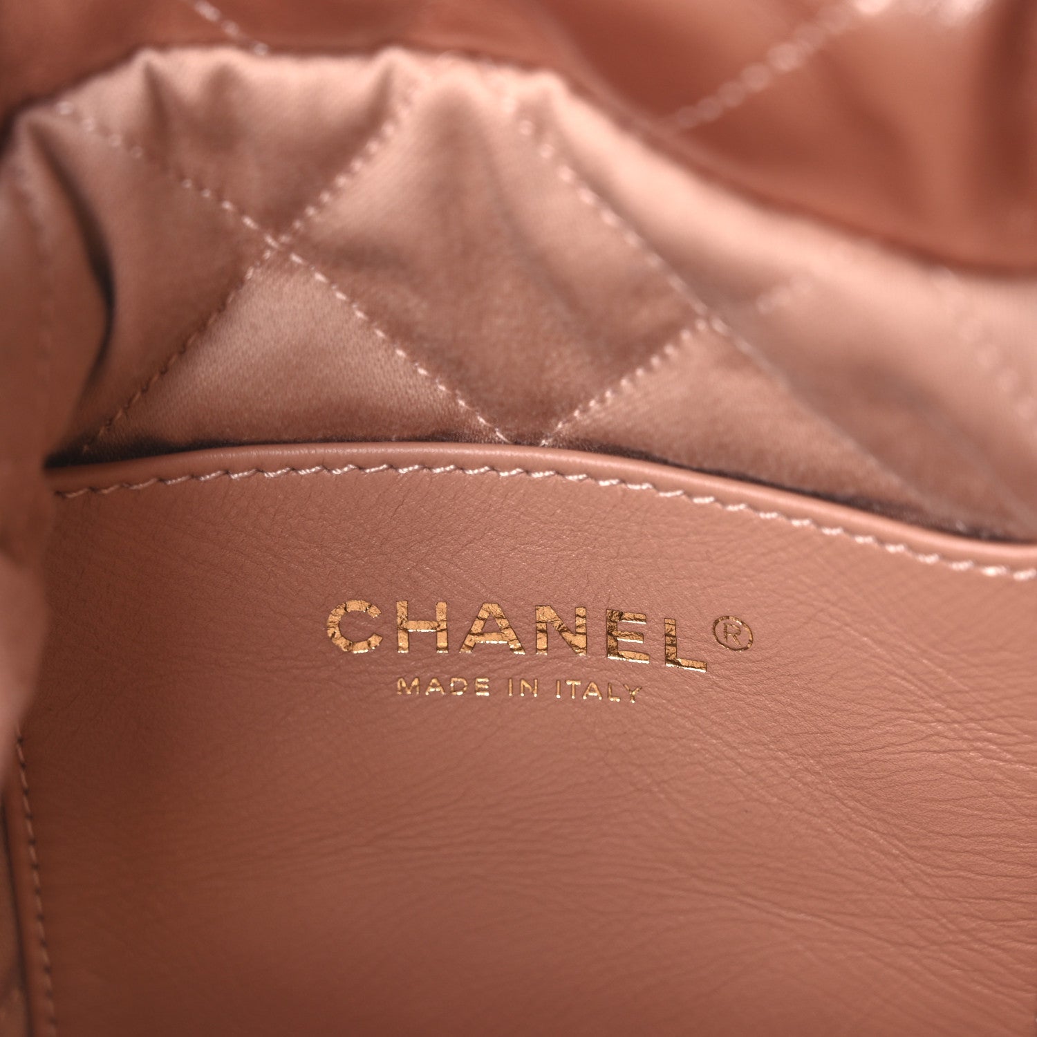 Chanel Metallic Calfskin Quilted Mini Chanel 22 Copper 6 of 10