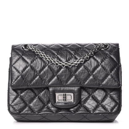 Chanel Aged Calfskin Quilted 2.55 Reissue 224 Flap Black 1 of 9