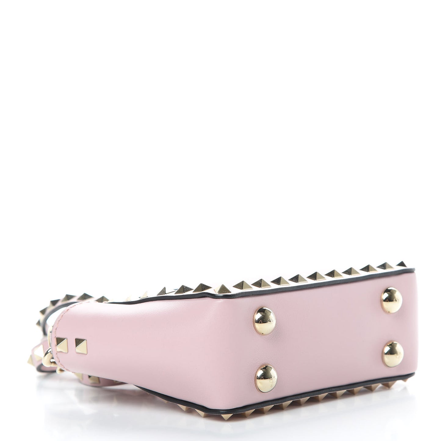 Vitello Micro Rockstud Tote Cipria