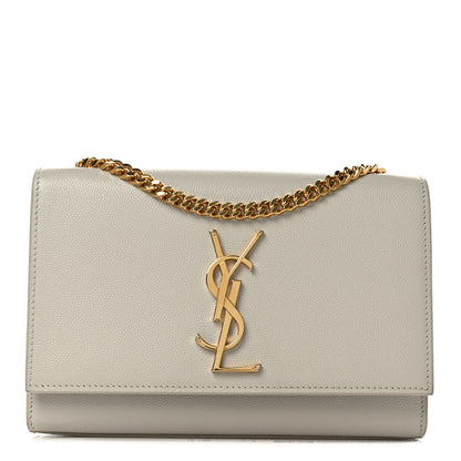 Saint Laurent Grain De Poudre Small Monogram Kate Satchel Crema Soft 1 of 10