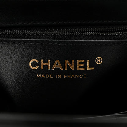 Chanel Shiny Aged Calfskin Quilted Nano Kelly Shopper Black 6 of 11