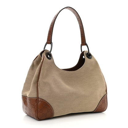 Gucci Canvas Guccissima Hobo Brown 2 of 10