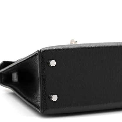 Hermes Chevre Chamkila Lizard Mini Kelly Sellier Touch 20 Black Ombre 9 of 11
