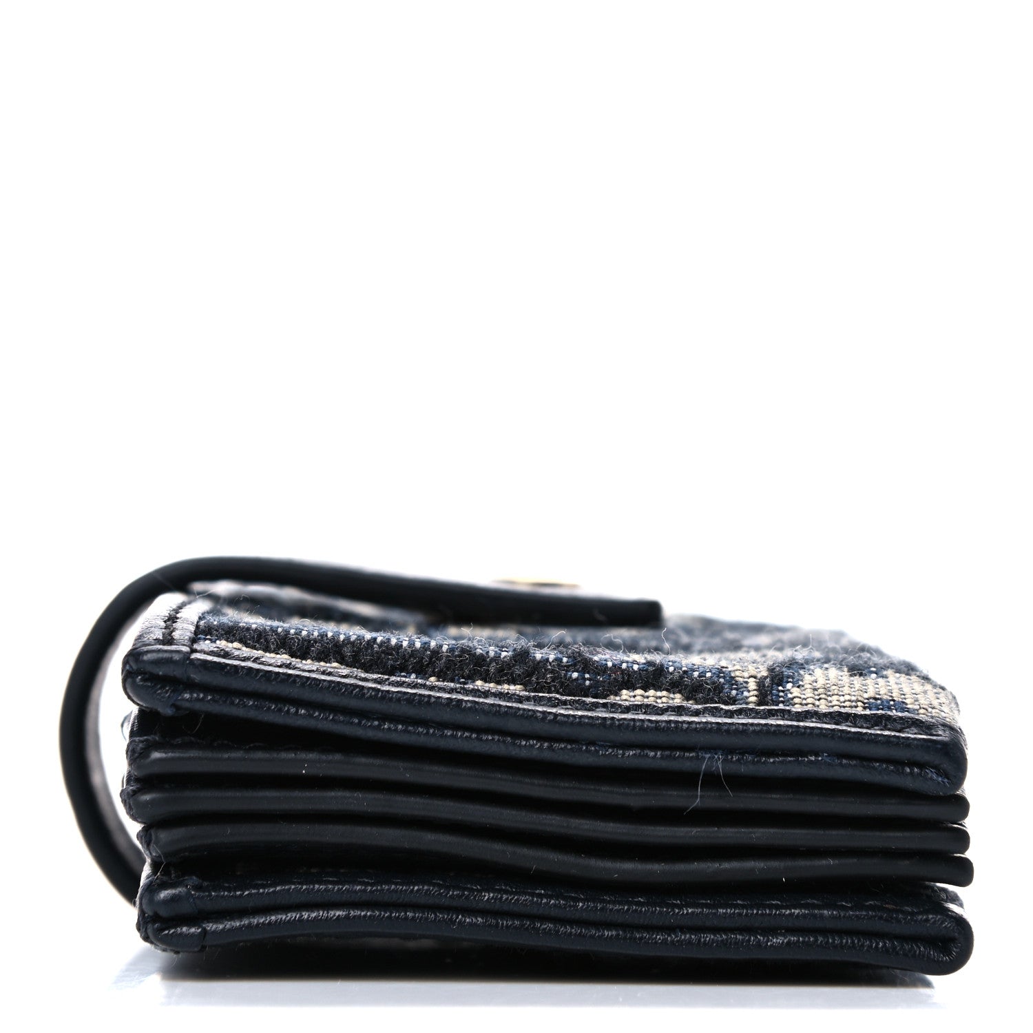 Christian Dior Oblique 30 Montaigne Gusseted 5 Card Holder Blue 7 of 12