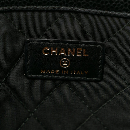 Chanel Caviar Quilted Medium Golden Class Pouch Black 6 of 7