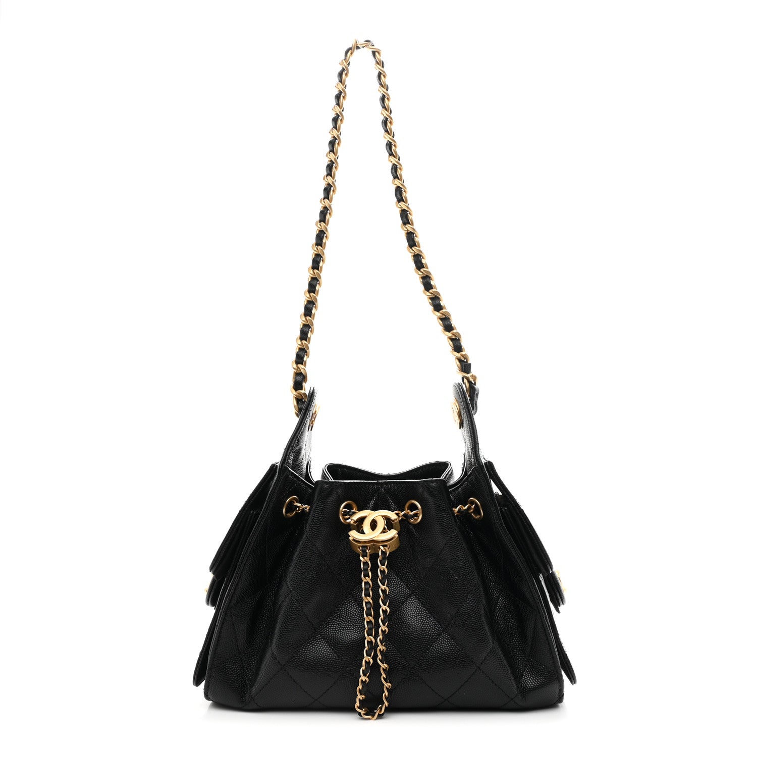 Chanel Caviar Quilted Mini Chanel 25 Handbag Black 1 of 11