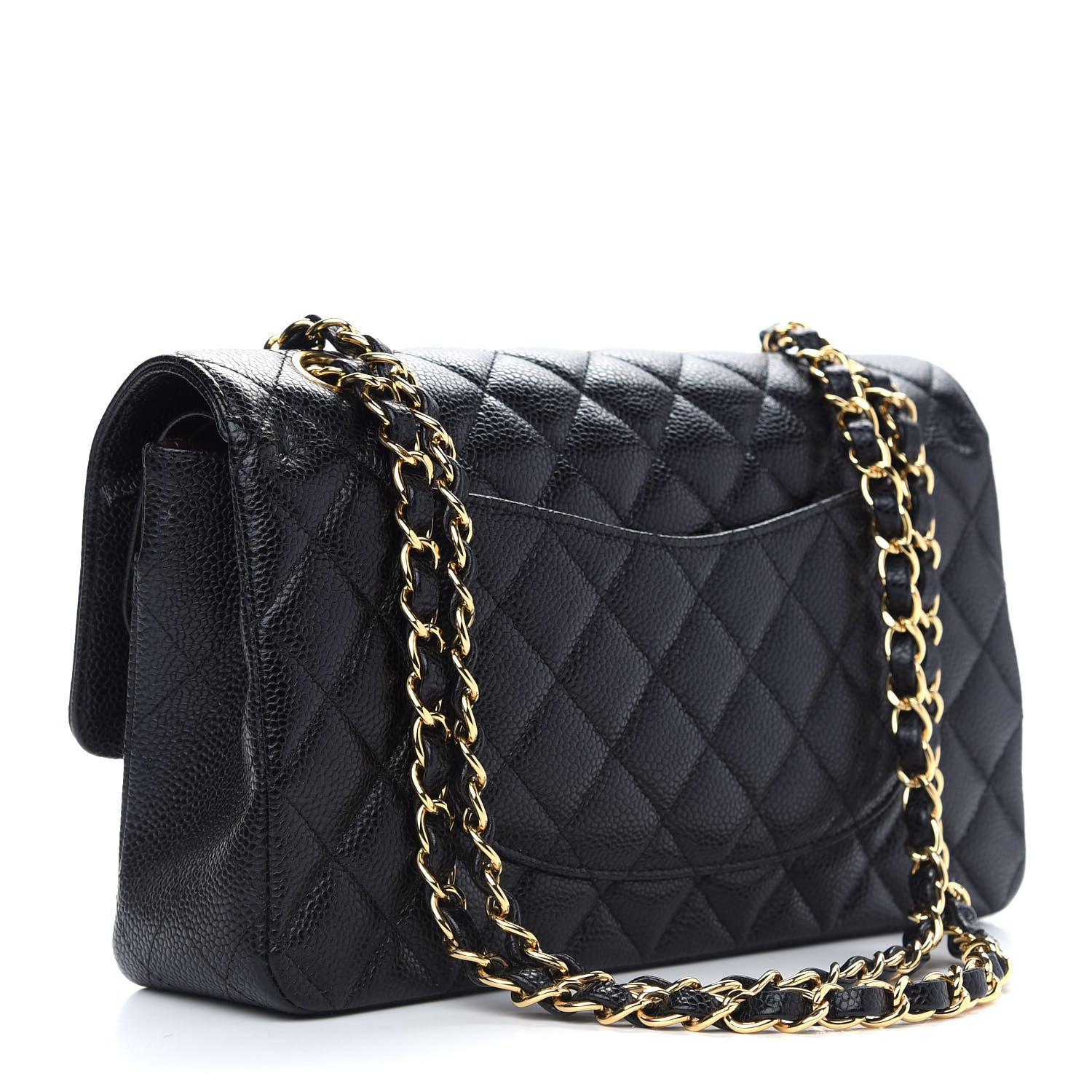 Chanel Caviar Quilted Medium Double Flap Black 3 of 9