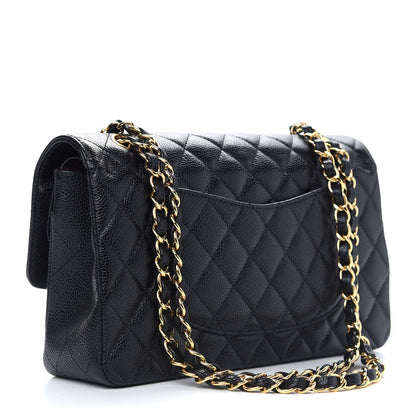 Chanel Caviar Quilted Medium Double Flap Black 3 of 9