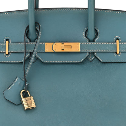 Hermes Gulliver Birkin 35 Blue Jean 8 of 17