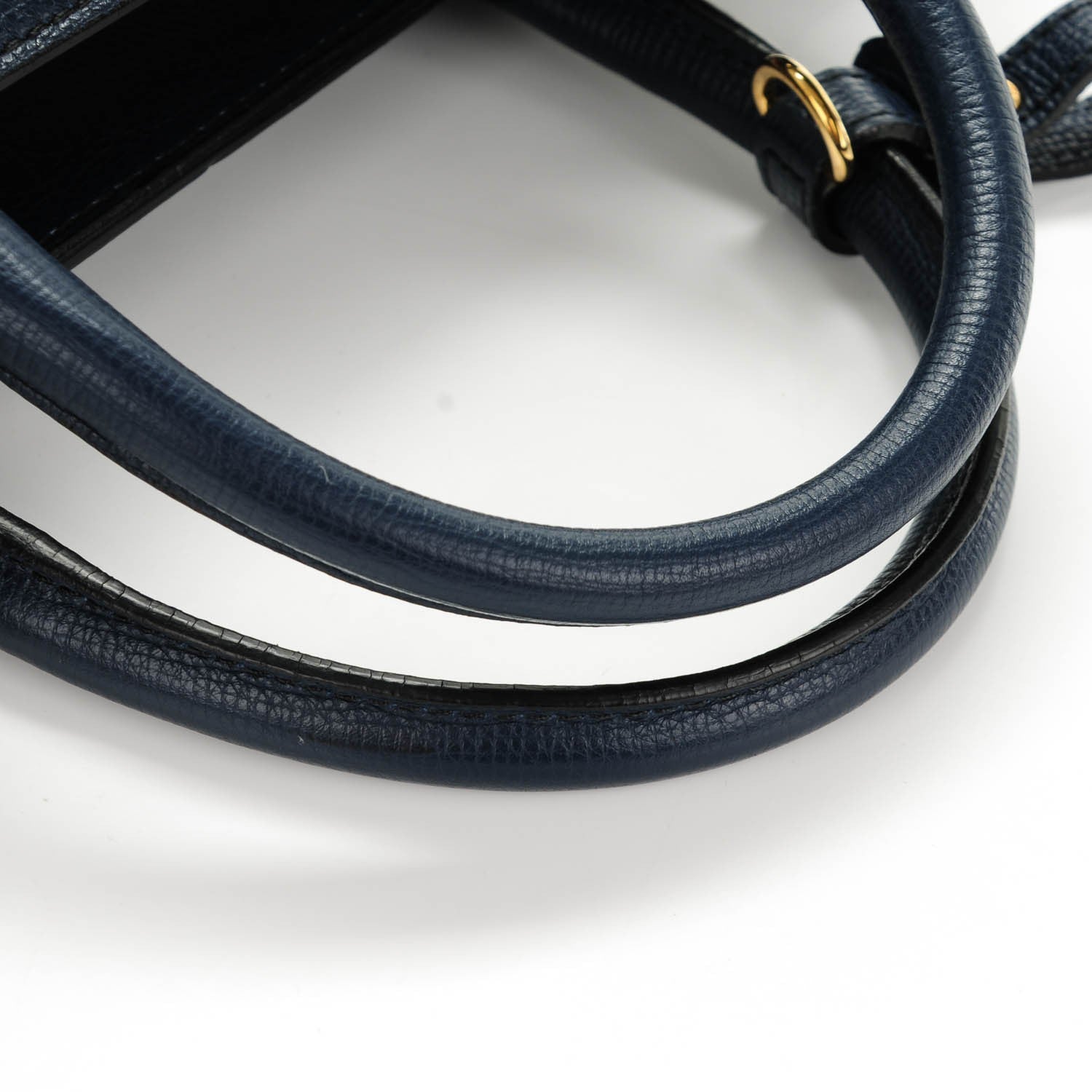 Burberry Calfskin House Check Medium Banner Tote Ink Blue 8 of 8